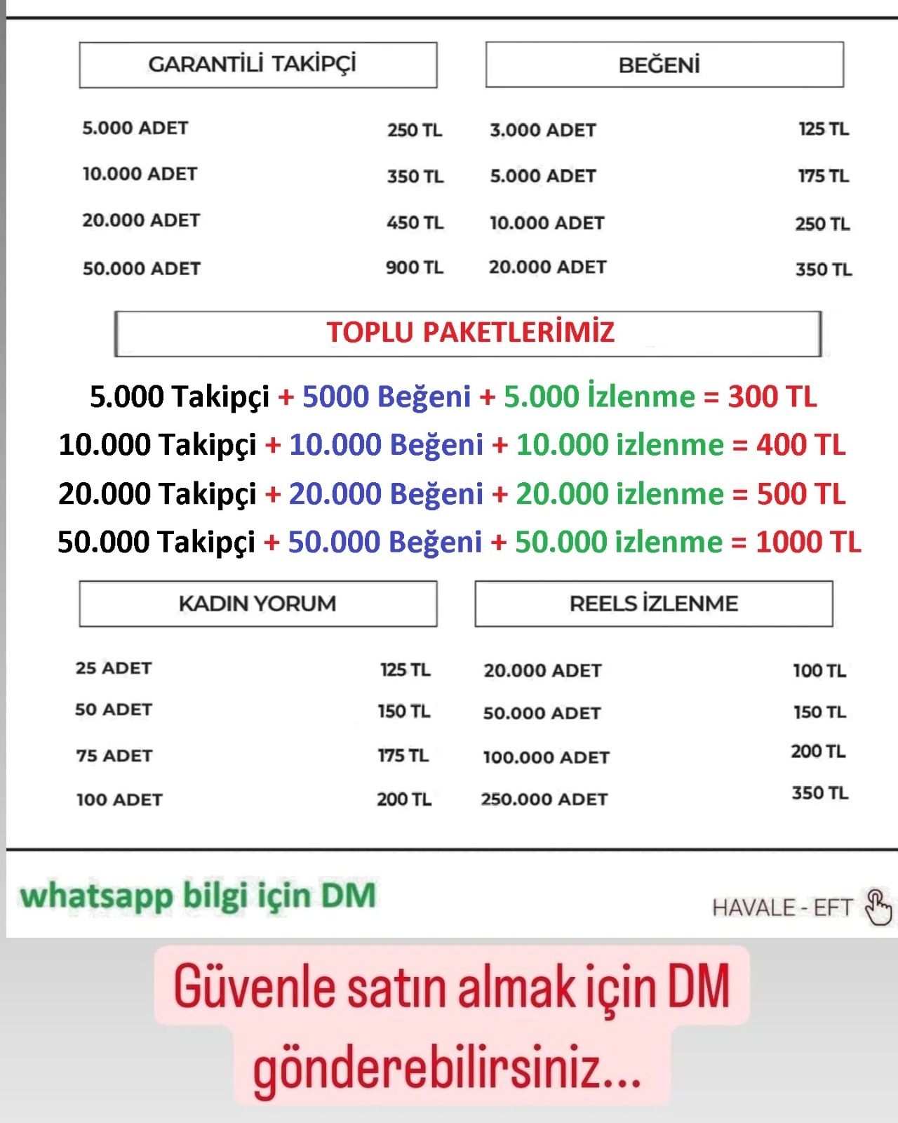Fiyat Listesi